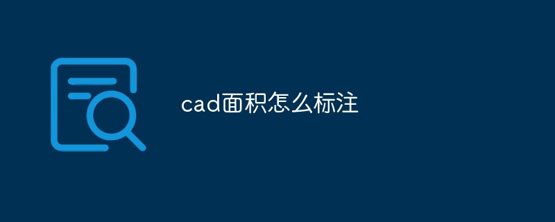 cad面积怎么标注
